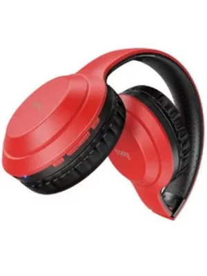 Наушники полноразмерные HOCO W30 Fun, Bluetooth, красный (6931474735782)