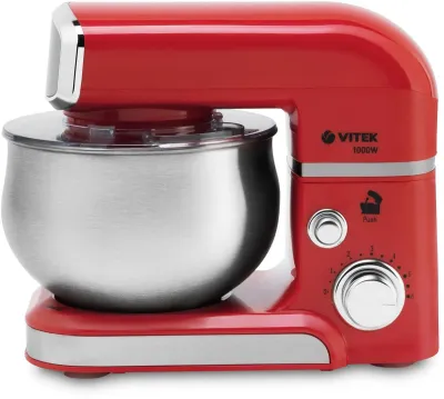 Миксер планетарный VITEK VT-4114 красный [1000Вт]