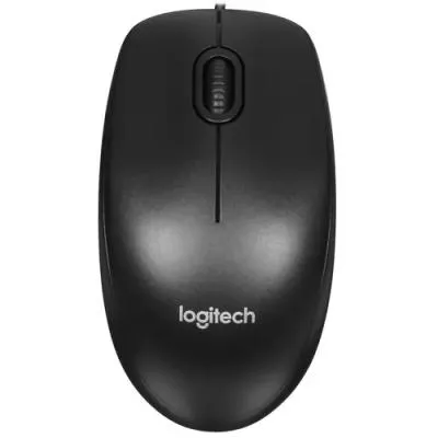 Мышь LOGITECH B100 черный оптическая (800dpi) USB (2but) (910-006605)