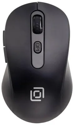 Мышь OKLICK 677MW черный оптическая (1600dpi) беспроводная USB (6but)