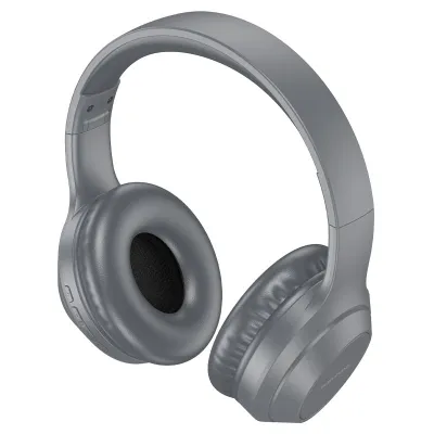 Наушники полноразмерные BOROFONE BO20 Player, беспроводные, bluetooth 5.3, AUX, серый (6974443387803)