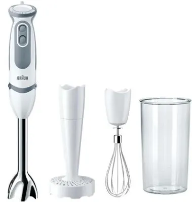 Блендер погружной BRAUN MQ5207WH белый/серый