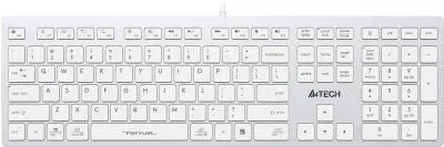 Клавиатура A4Tech Fstyler FX50 белый USB slim Multimedia (FX50 WHITE)