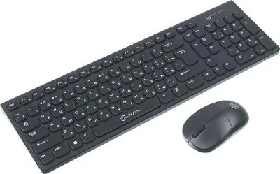Клавиатура + мышь OKLICK 220M черный USB беспроводная
