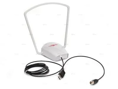 Антенна комнатная активная DVB-T2/ДМВ/МВ, РЭМО BAS-5107-USB Mini Digital