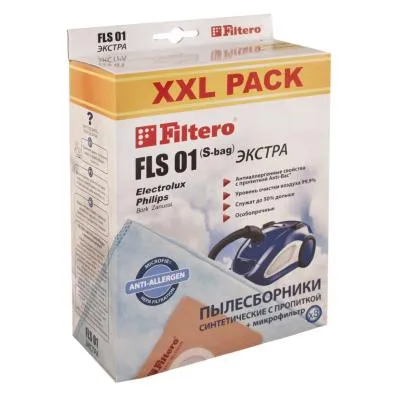 Пылесборник FILTERO FLS 01 (S-bag) XXL PACK (8) экстра