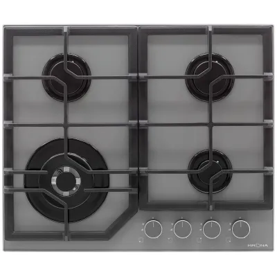 Поверхность газовая KRONA MYSTERIUM gh 60 GR (стекло, WOK, г/к,)