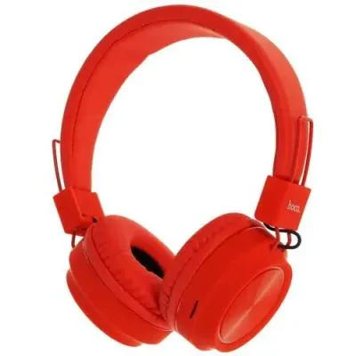 Наушники полноразмерные HOCO W25, Promise, bluetooth, красный (6931474710079)