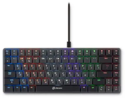 Клавиатура OKLICK K615X механическая черный/серебристый USB Multimedia LED (1934413)