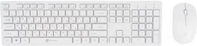 Комплект (клавиатура+мышь) OKLICK 240M, USB, беспроводной, белый