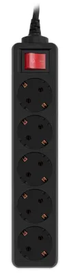 Сетевой фильтр PC PET AP01006-5-BK 5м (5 розеток) черный