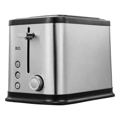 Тостер BQ T1005 чёрный-стальной
