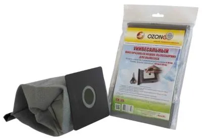 Пылесборник OZONE MX-UN универсальный, многоразовый, синтетика (фланец 120х130 мм, диаметр отверстия 35-50 мм) + микрофильтр