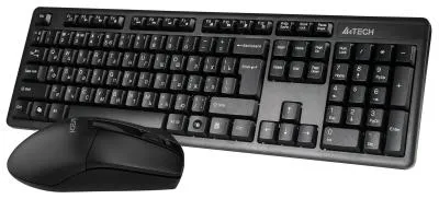 Клавиатура + мышь A4TECH 3330N черный черный USB беспроводная Multimedia — фото 3