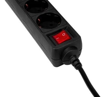 Сетевой фильтр PC PET AP01006-E-BK 1.8м (5 розеток) черный (пакет ПЭ) — фото 7