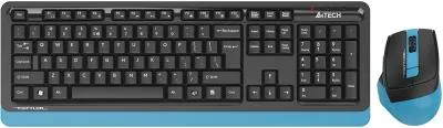 Клавиатура + мышь A4Tech Fstyler FG1035 клав:черный/синий мышь:черный/синий USB беспроводная Multimedia (FG1035 NAVY BLUE) — фото 1