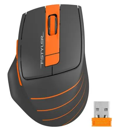 Мышь A4Tech Fstyler FG30S серый/оранжевый оптическая (2000dpi) silent беспроводная USB (6but) — фото 9