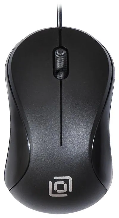 Мышь OKLICK 115S черный оптическая (800dpi) USB для ноутбука — фото 1