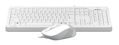 Клавиатура + мышь A4 Fstyler F1010 клав:белый/серый мышь:белый/серый USB Multimedia — фото 14