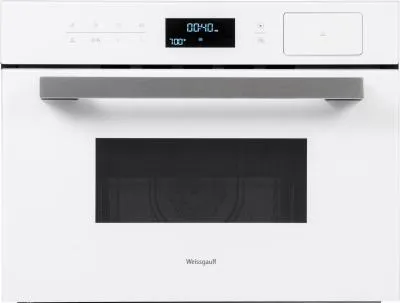 Духовой шкаф электрический с функцией СВЧ WEISSGAUFF OEMS 459 PDW белый — фото 1