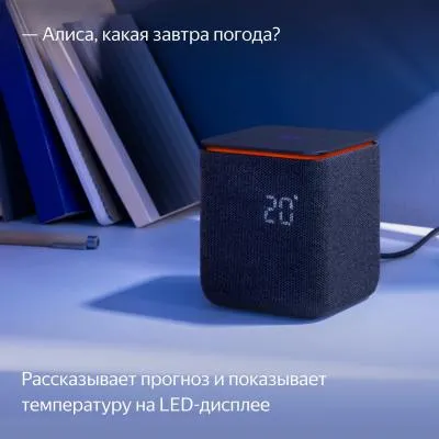 Умная колонка Яндекс Станция Миди с Zigbee черный  (YNDX-00054BLK) — фото 23