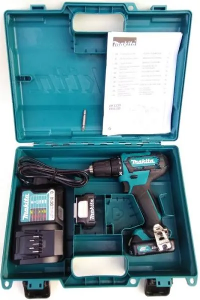 Дрель-шуруповерт MAKITA DF333DWAE аккум. патрон:быстрозажимной (кейс в комплекте) — фото 4