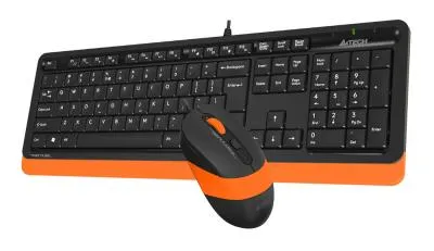 Клавиатура + мышь A4 Fstyler F1010 клав:черный/оранжевый мышь:черный/оранжевый USB Multimedia — фото 16