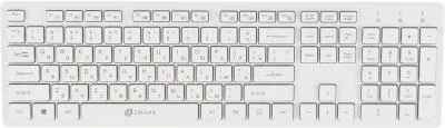 Комплект (клавиатура+мышь) OKLICK 240M, USB, беспроводной, белый — фото 2