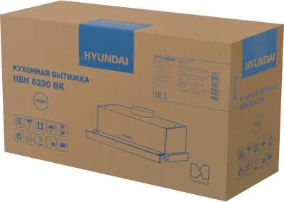 Вытяжка встраиваемая Hyundai HBH 6230 BK черный — фото 18