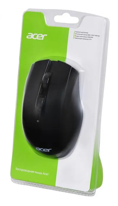 Мышь ACER OMR030 черный оптическая (1600dpi) беспроводная USB (3but) (ZL.MCEEE.007) — фото 8