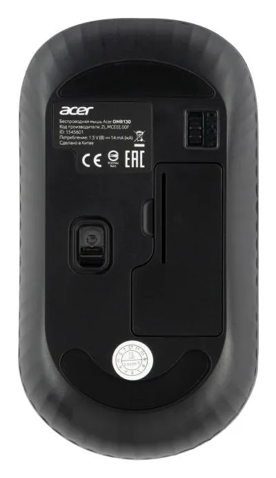 Мышь ACER OMR130 черный оптическая (1200dpi) беспроводная USB (3but) (ZL.MCEEE.00F) — фото 2