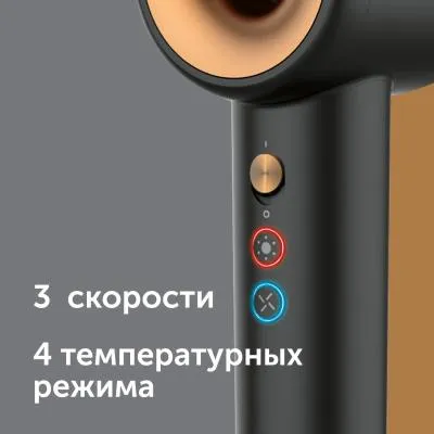 Фен RED SOLUTION RF-500 серый/золото — фото 7