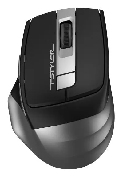 Мышь A4 Fstyler FG35 серый/черный оптическая (2000dpi) беспроводная USB (6but) — фото 1