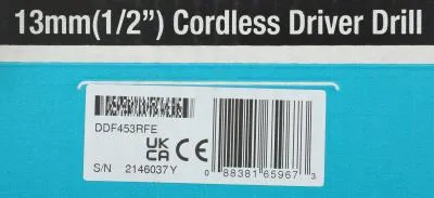 Дрель-шуруповерт MAKITA DDF453RFE аккум. патрон:быстрозажимной (кейс в комплекте) — фото 9