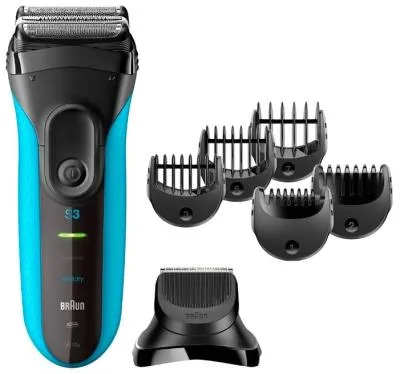 Бритва сетчатая Braun Series 3 3010BT синий/черный — фото 1