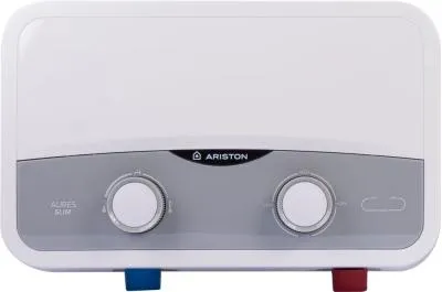 Водонагреватель проточный ARISTON Aures SF 5.5 COM (кран+душ) белый — фото 1