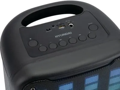 Минисистема HYUNDAI H-MC1204 черный 10Вт FM USB BT micro SD — фото 4