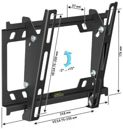Кронштейн HOLDER LCD-T2627-B черный — фото 2