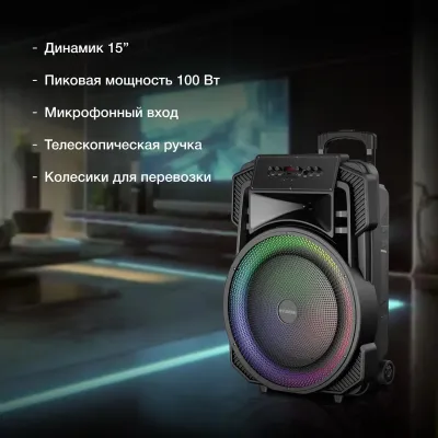 Минисистема HYUNDAI H-MC1295 35Вт FM USB BT micro SD — фото 4
