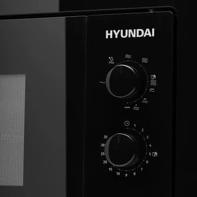 Встраиваемая микроволновая печь HYUNDAI HBW 2030 BG черный (20л.) — фото 11