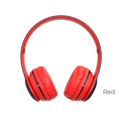 Наушники полноразмерные BOROFONE BO4, Charming rhyme, bluetooth, microSD, AUX, красный (6931474709899) — фото 2