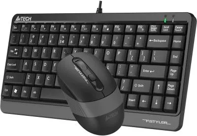 Клавиатура + мышь A4Tech Fstyler F1110 клав:черный/серый мышь:черный/серый USB Multimedia (F1110 GREY) — фото 3