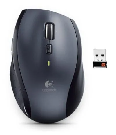 Мышь Logitech M705 серебристый/черный лазерная (1000dpi) беспроводная — фото 1