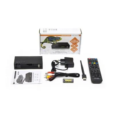 Цифровой ресивер DVB-T2/C СИГНАЛ HD-250 черный пластик, дисплей, DOLBY DIGITAL,WIFI-антенна — фото 4