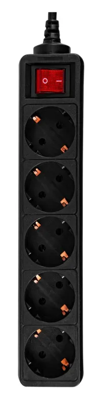 Сетевой фильтр PC PET AP01006-E-BK 1.8м (5 розеток) черный (пакет ПЭ) — фото 5
