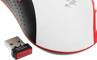 Мышь A4Tech Bloody R90 Plus Naraka белый/рисунок оптическая (5000dpi) беспроводная USB (7but) — фото 8