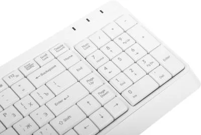 Клавиатура + мышь A4Tech Fstyler F1512 белый USB (F1512 WHITE) — фото 20