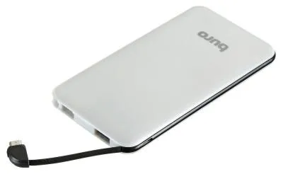 Мобильный аккумулятор BURO RCL-5000-BB Li-Pol 5000mAh 1A серый/черный 1xUSB — фото 6
