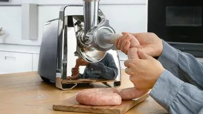 Мясорубка BOSCH MFW67440 2000Вт черный/серебристый — фото 15