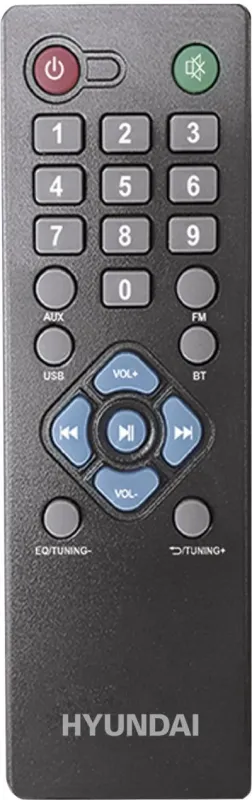 Минисистема HYUNDAI H-MS1404 черный 30Вт FM USB BT SD — фото 3